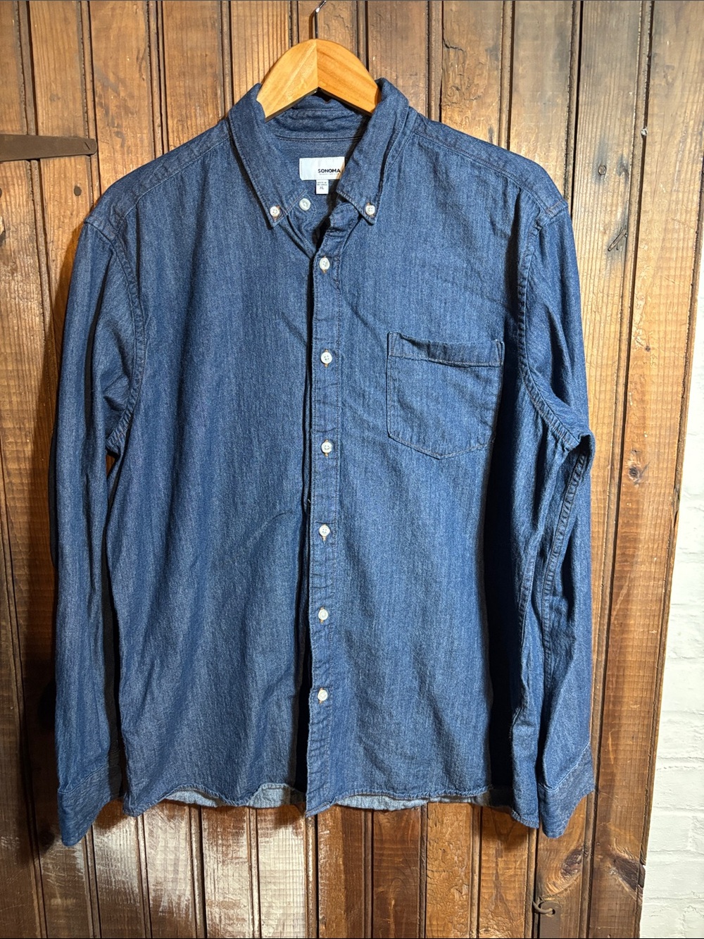 Sonoma Indigo Denim Button-Down Shirt